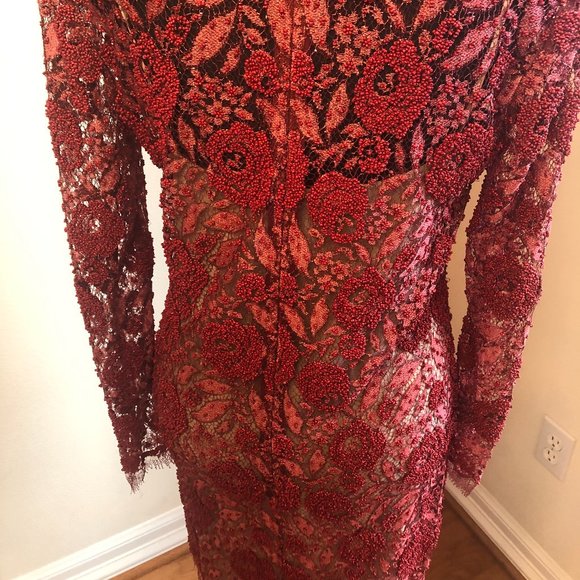 NWT Gucci Beaded Sheer Alessandro Michele Dress - Picture 4 of 11